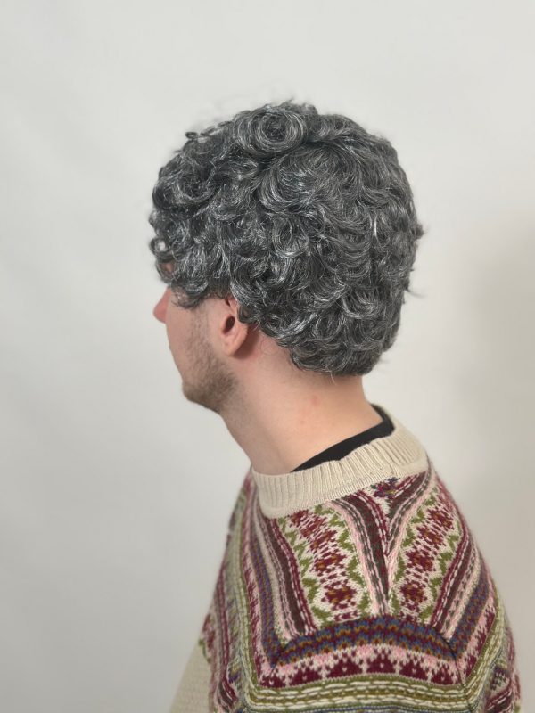 Grandpa Old Man Short Grey Curls Wig By Allaura - SALE - Image 3