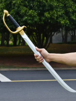Pirate Long Cosplay Blade Gold Sword Costume Accessory