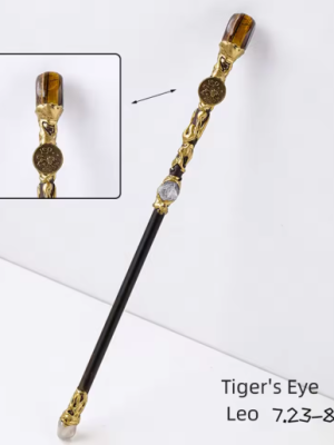 Zodiac Scepter Leo Crystal Magic Wand Cosplay Wand Box