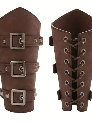 Medieval Embossed Warrior Viking 1 Arm Guard Role-Playing Armor