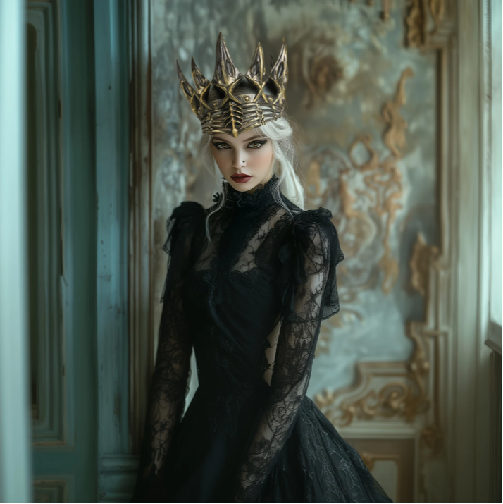 Medieval King Crown Cosplay Headpiece Plastic Inlay