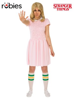 Eleven Pink Dress Costume By Stranger Things