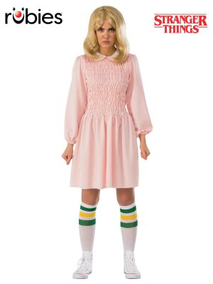 Eleven Pink Dress Costume By Stranger Things
