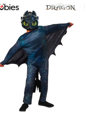 Toothless Night Fury Deluxe Childs Costume By Rubies