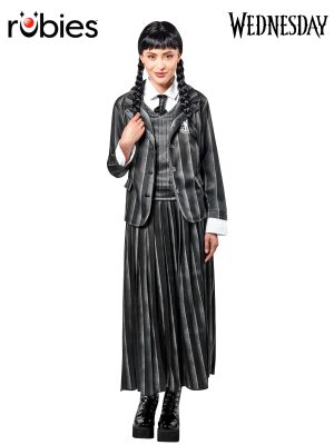 Wednesday Nevermore Deluxe Black Adults Costume Netflix Series