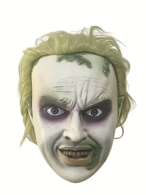 Bettlejuice Latex Mask with Attached Wig