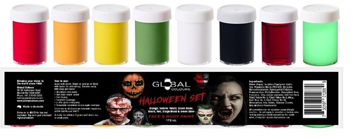 Halloween Face Paint Set W/Fake Blood By Global Colours - Image 2