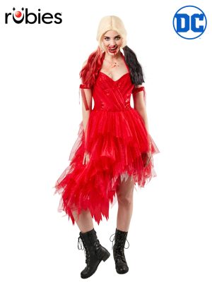 Harley Quinn Red Dress By Rubies