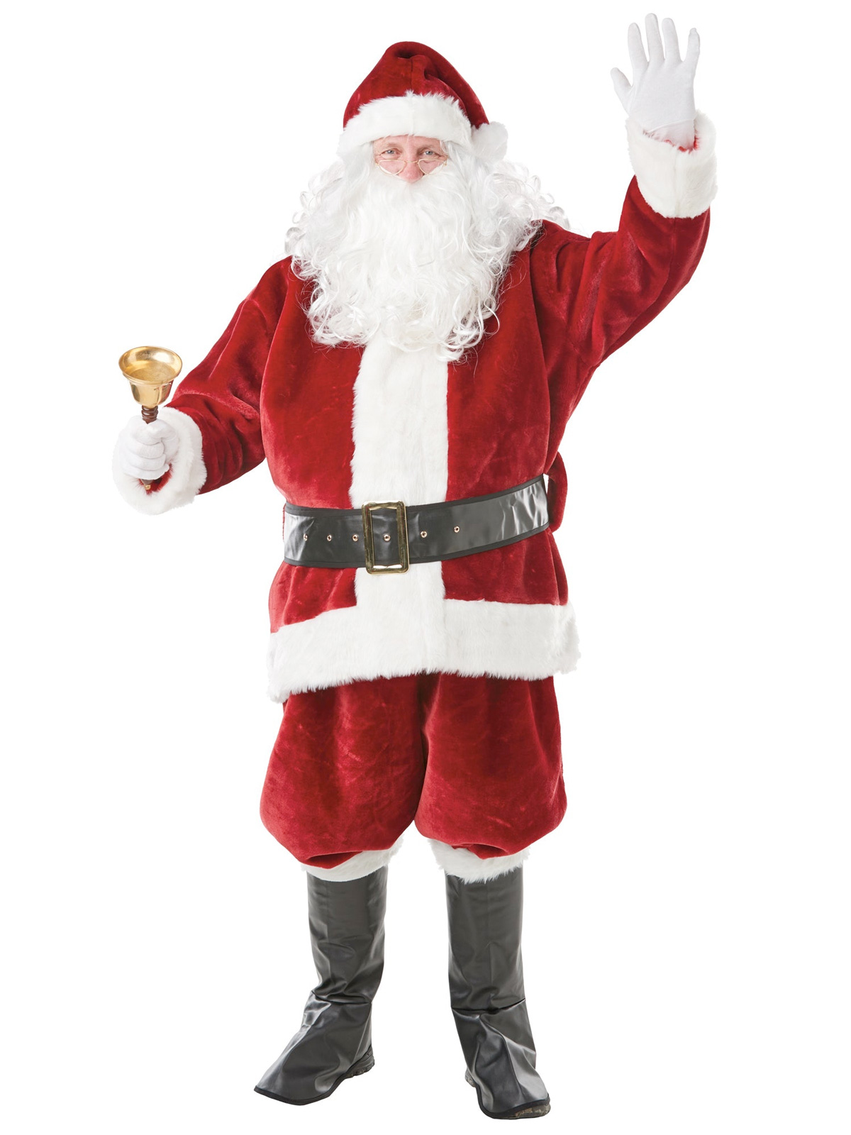 Santa Claus Velour Costume By Rubies - Image 2