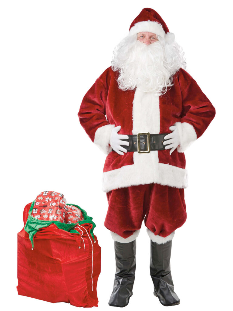 Santa Claus Velour Costume By Rubies - Image 4