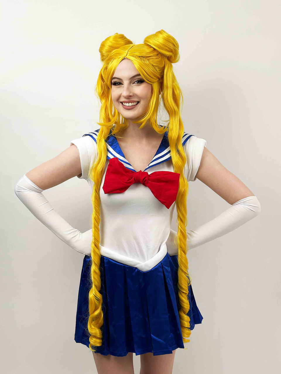 Moon Guardian Sailor Cosplay Yellow Gold Long Wig By Allaura - Image 3