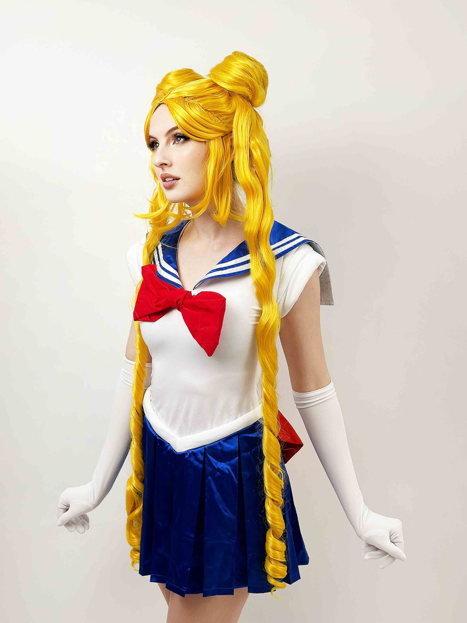 Moon Guardian Sailor Cosplay Yellow Gold Long Wig By Allaura - Image 5