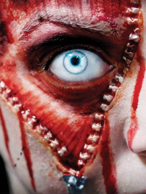 Zipper Face 3D FX Transfers- Medium By Tinsley Transfers