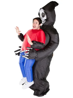 Inflatable Grim Reaper Lift You Up Costume By Bodysocks