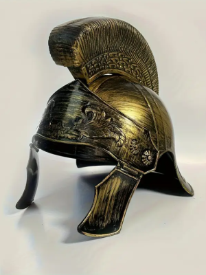Helmet Durable Plastic Roman Gladiator Helmet Spartan Knight Headgear