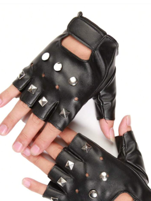 Fingerless Biker Gloves