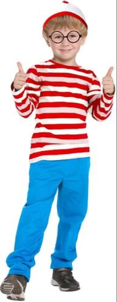Walter Kids Wheres Wally Costume
