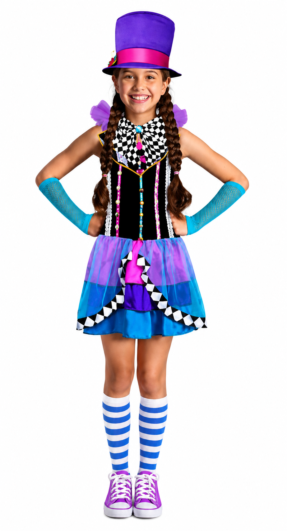 Crazy Hatter Girls Costume