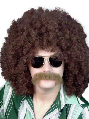 Brown Loose Curls Afro Wig - 13''