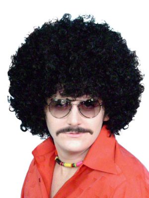 Black Afro Wig - 9''