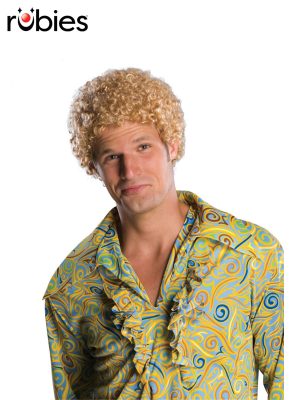 Blonde Tight Afro Adults Wig