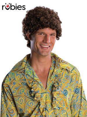 Brunette Tight Afro Adults Wig