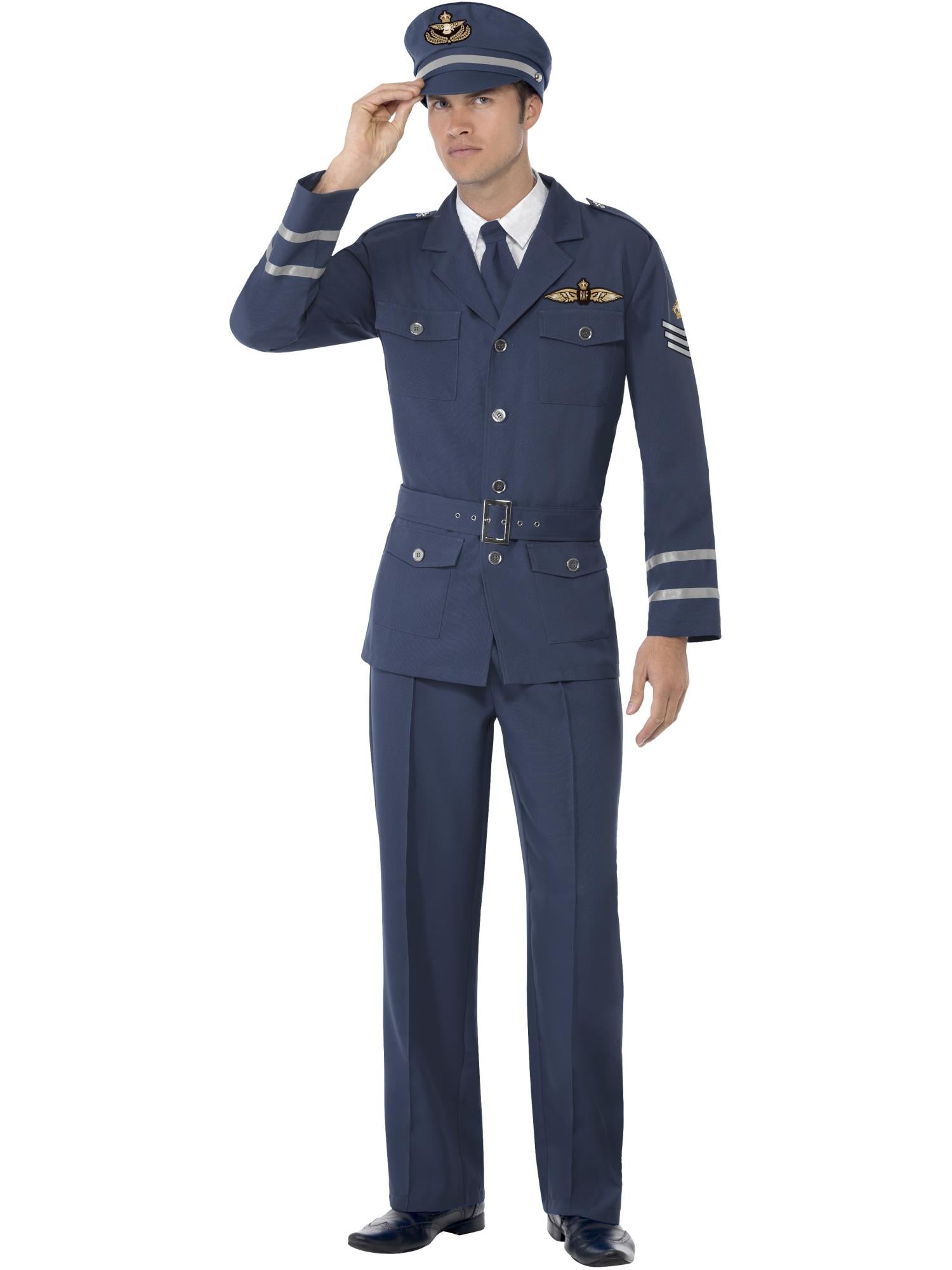 Airline Pilot Captains Costume By Smiffys
