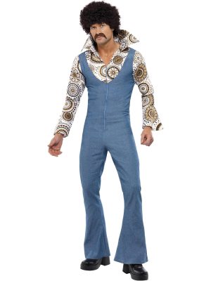 Groovy Dancer Jumpsuit Mens Costume By Smiffys