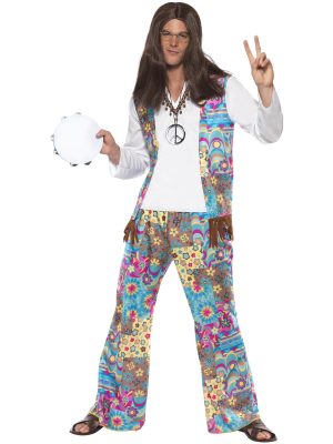 1970s Hippie Groovy Mens Costume By Smiffys