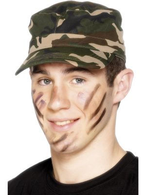 Army Camo Hat By Smiffys