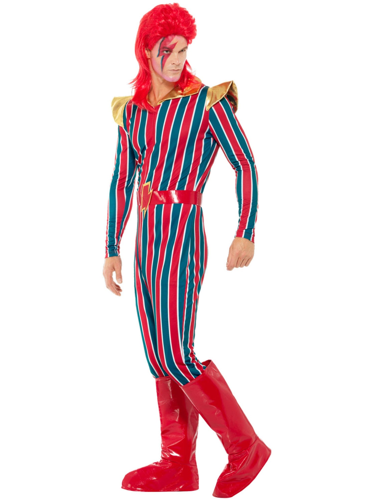 Ziggy Star Dust, David Bowie Spaceman Men's Costume - Image 4
