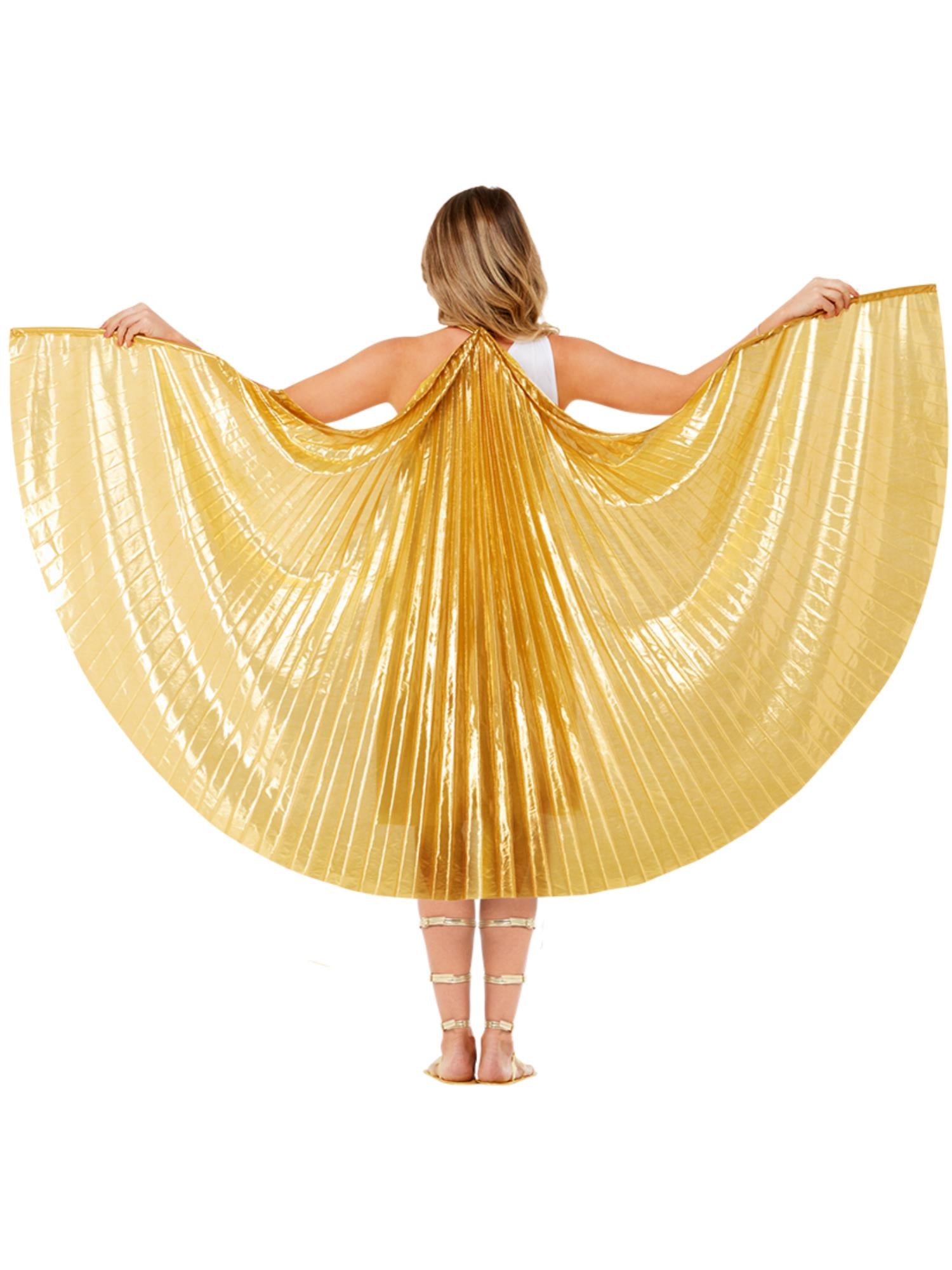 Gold Grecian Deluxe Cape By Smiffys - Image 3
