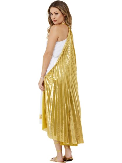Gold Grecian Deluxe Cape By Smiffys - Image 2