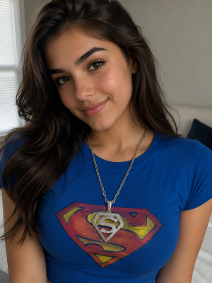 Superhero Big S Sign Necklace