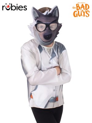 Bad Guys Mr Wolf Costume Childs Top & Mask