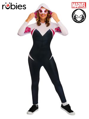 Ghost Spider Girl Jumpsuit Costume Licensed Marvel