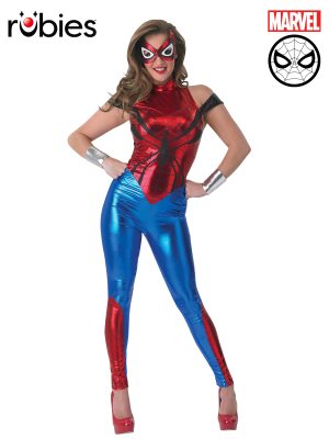 Spider Girl Jumpsuit Costume Licensed Marvel