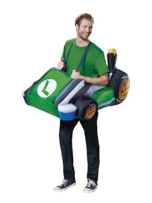 Inflatable Super Mario Brothers Luigi Kart Costume