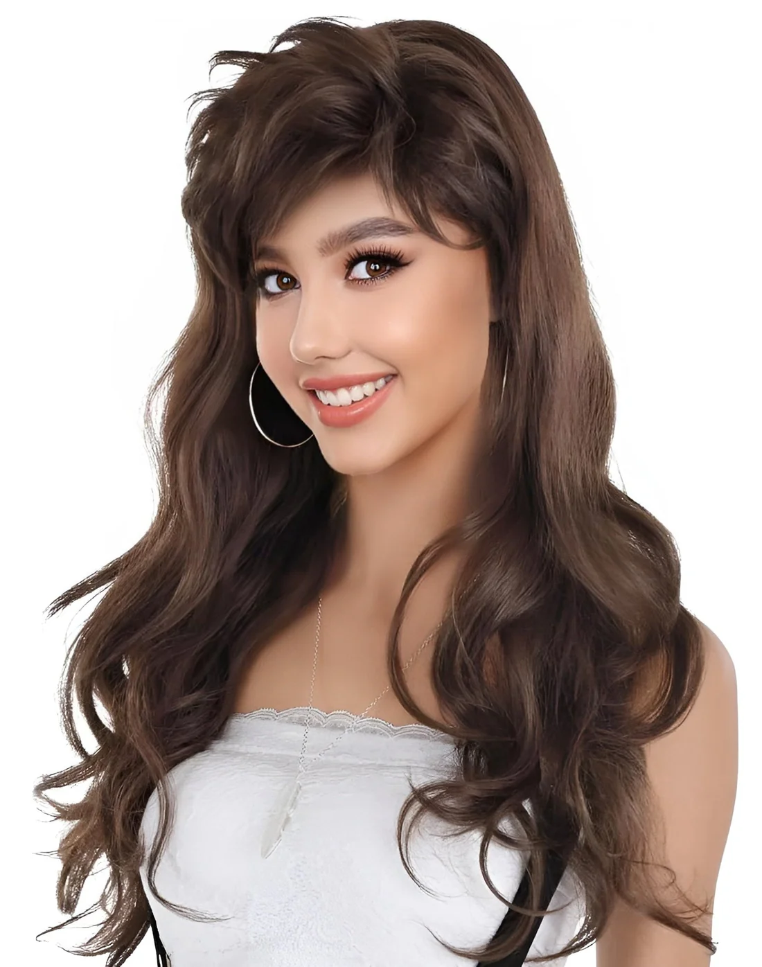 HPO US Monica Friends Wig Black By Karnival