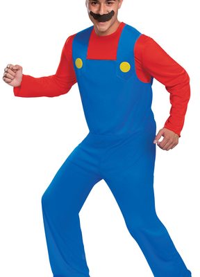 Mario Plumber Guy Overalls Costume
