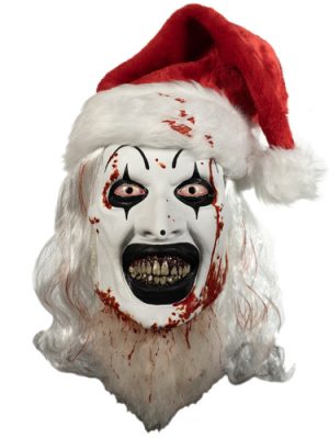 Terrifier 3 Latex Mask Art the Clown Santa Hat