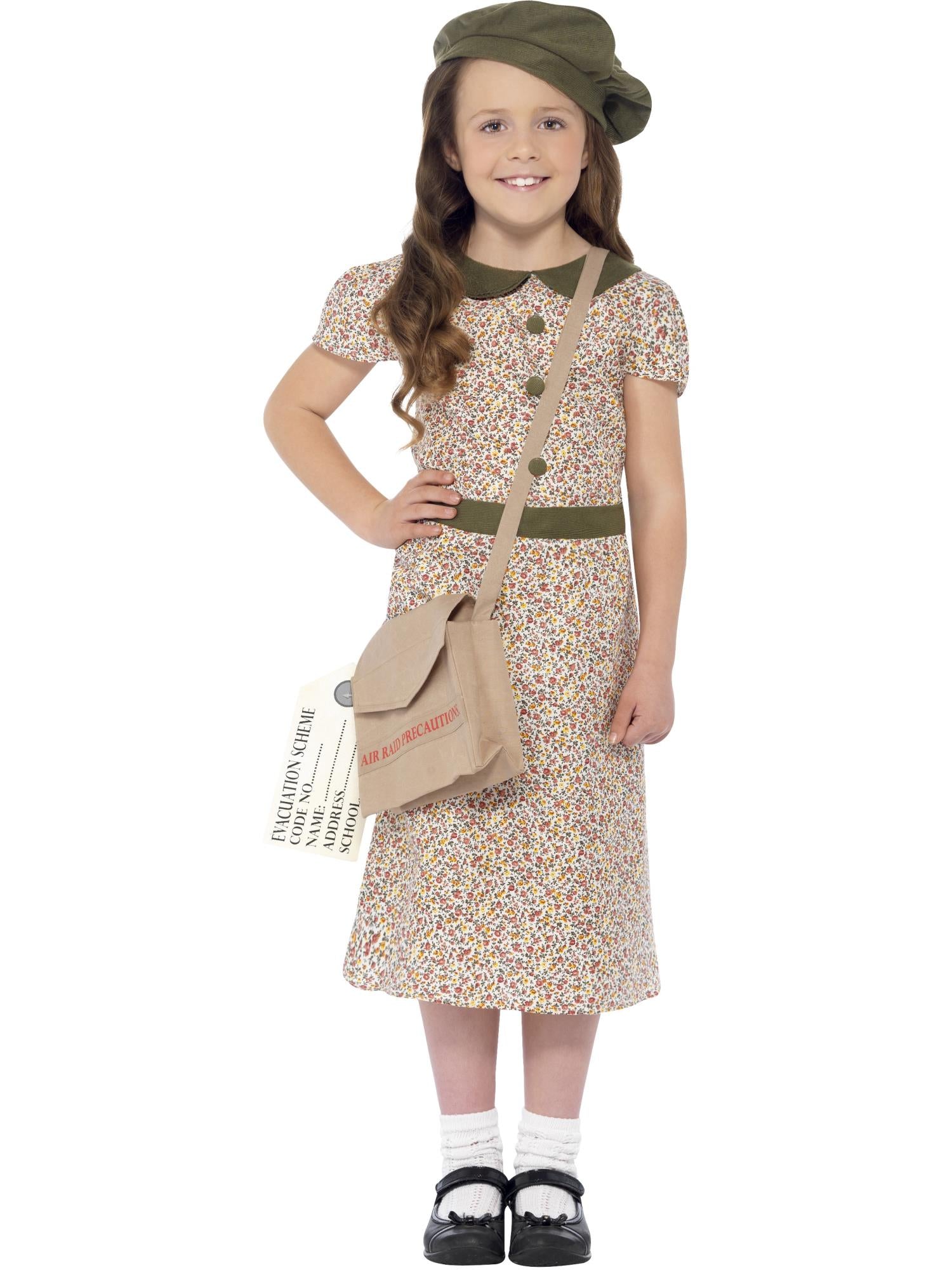 Evacuee Girls Costume By Smiffys