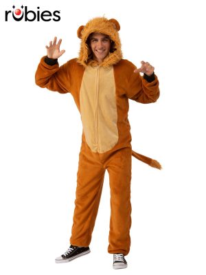 Lion Furry Onesie Jumpsuit Costume By Rubies