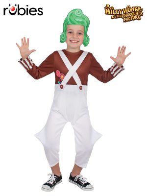 Oompa Loompa Classic Kids Costume By Willy Wonka