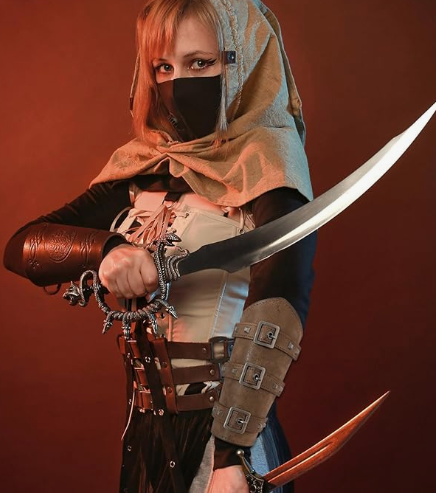 Renaissance Knight Viking PU Leather 1 Arm Guard - Medieval