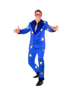 Rocket Man Star Suit Costume Plus Glasses