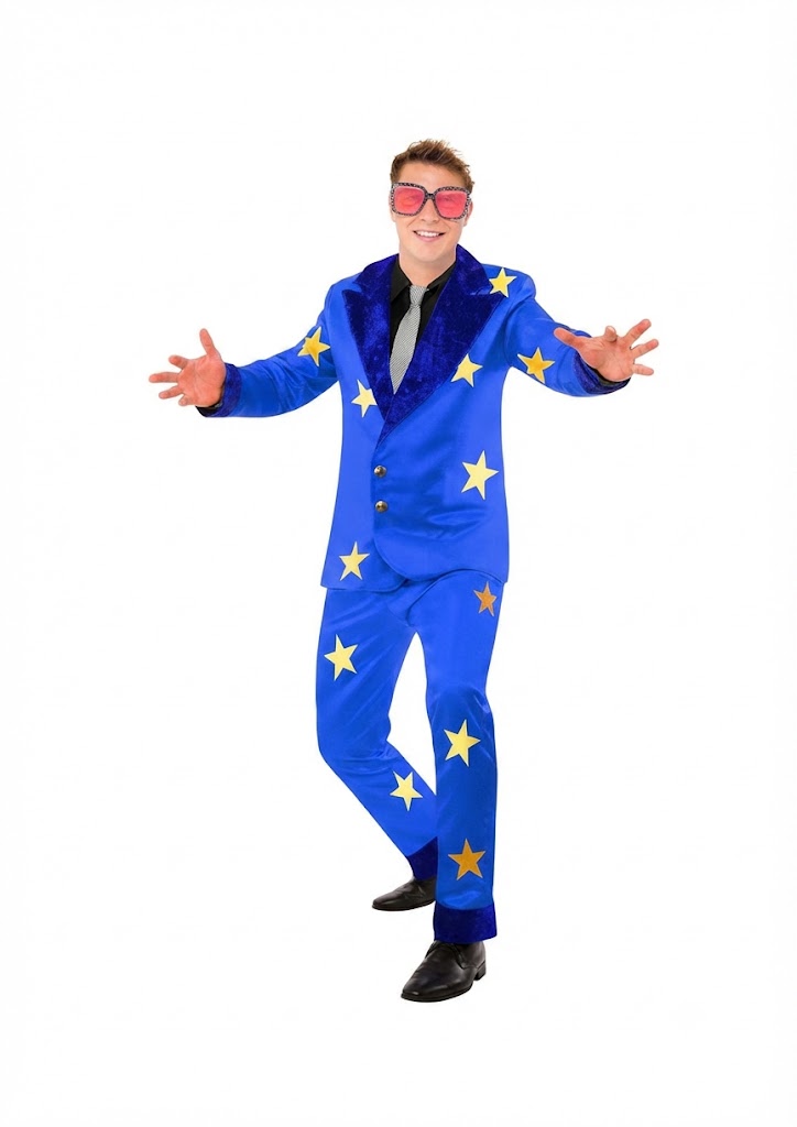 Rocket Man Star Suit Costume Plus Glasses