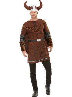 Viking Barbarian Brown Costume By Smiffys