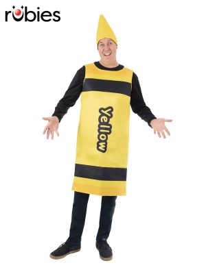 Yellow Crayon Costume By Rubies
