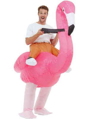 Unisex Flamingo Inflatable Costume By Rubies